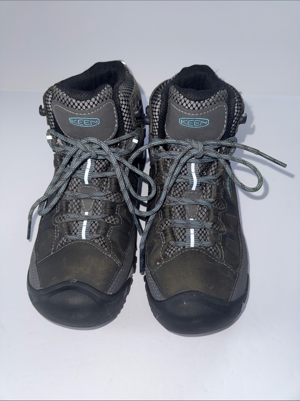 Keen Kids Gray and Black Trail Boots